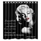 thumbnail image 1 of Cortina de ducha de Marilyn Monroe, juego de cortina de baño con ganchos, tamaño 66 x 72 pulgadas, 1 of 3