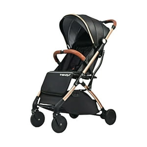 Coche De Paseo Aluminio Con Accesorios Lubabycas Negro