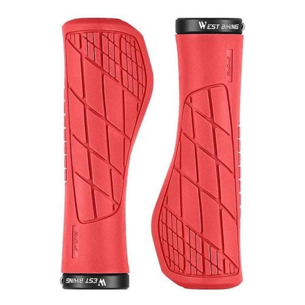 Puños Ergonómicos Con Lock West Biking Varios Colores rojo