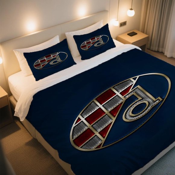 Stylized D Emblem with Checkerboard & Golden Duvet Cover Set Independence Day Celebration The Bohemian Style Cartoon Duvet Cover Set Is Here! with a Zipper Closure for Easy Maintenance