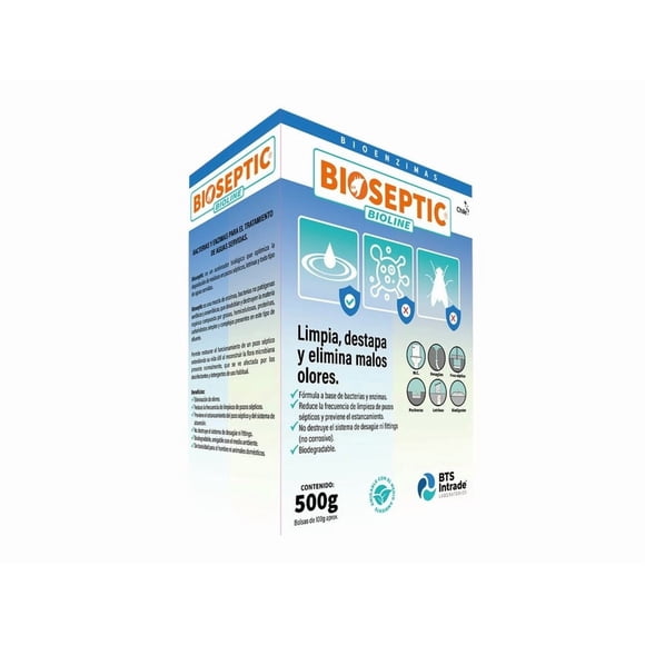 Biodegradador De Aguas Servidas Bts-intrade Bioseptic 500 G