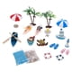 thumbnail image 1 of 15x 1/12 Dollhouse Beach Kits Set Boat Life Scene Natación Decoración, 1 of 5