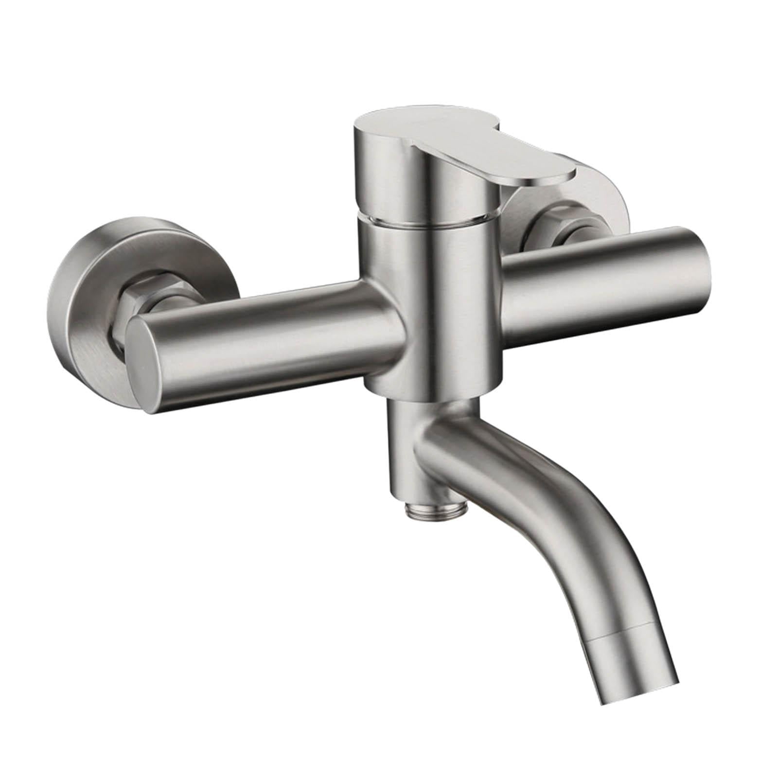 Bothyi - Grifo Monomando Para Ducha Rango De Instalación Sistema De Baño Con Superficie Cepillada De 13-17 Cm