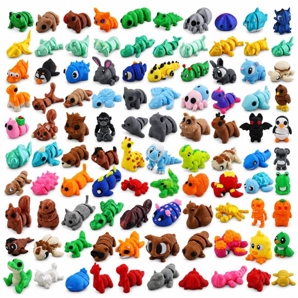 Figuras de Juguete Zaviroxel 200 Piezas Animales Impresos en 3D