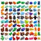 thumbnail image 1 of Figuras de Juguete Zaviroxel 200 Piezas Animales Impresos en 3D, 1 of 8
