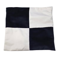 Máxima Design - Funda Cojín Gabriela Negro Blanco Felpa 50X50 Cm