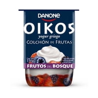 Yoghurt Griego Colchón De Frutas Con Frutos Del Bosque Pote 150 G Oikos