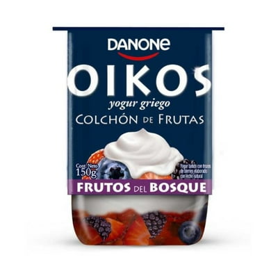 Yoghurt Griego Colchón De Frutas Con Frutos Del Bosque Pote 150 G Oikos