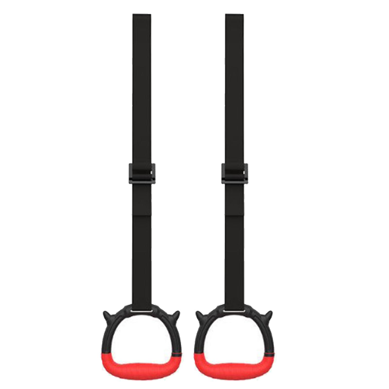 Magideal - Anillos De Gimnasia Capacidad De 300 Kg Anillos De Ejercicio De Extracción Correas Ajustables Hebillas Entrenamiento De Fuerza Anillo De Gimnasio Para