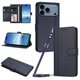 thumbnail image 1 of Funda Cartera Trébol para iPhone 17 Pro con Ranuras Tarjetas y Carga Inalámbrica Azul oscuro, 1 of 6