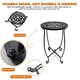 thumbnail image 3 of Mesa auxiliar de exterior Fashion&cool de metal, 38 cm, negra, 3 of 8