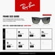 thumbnail image 5 of Gafas de sol Ray‑Ban RB4165F 55 mm Azul/Gris cuadrado, 5 of 5