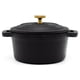 thumbnail image 2 of Set de 3 Mini Cocotte 10 Cms La Creole. Ø-0,20 Black Matte + Stand de madera, 2 of 3