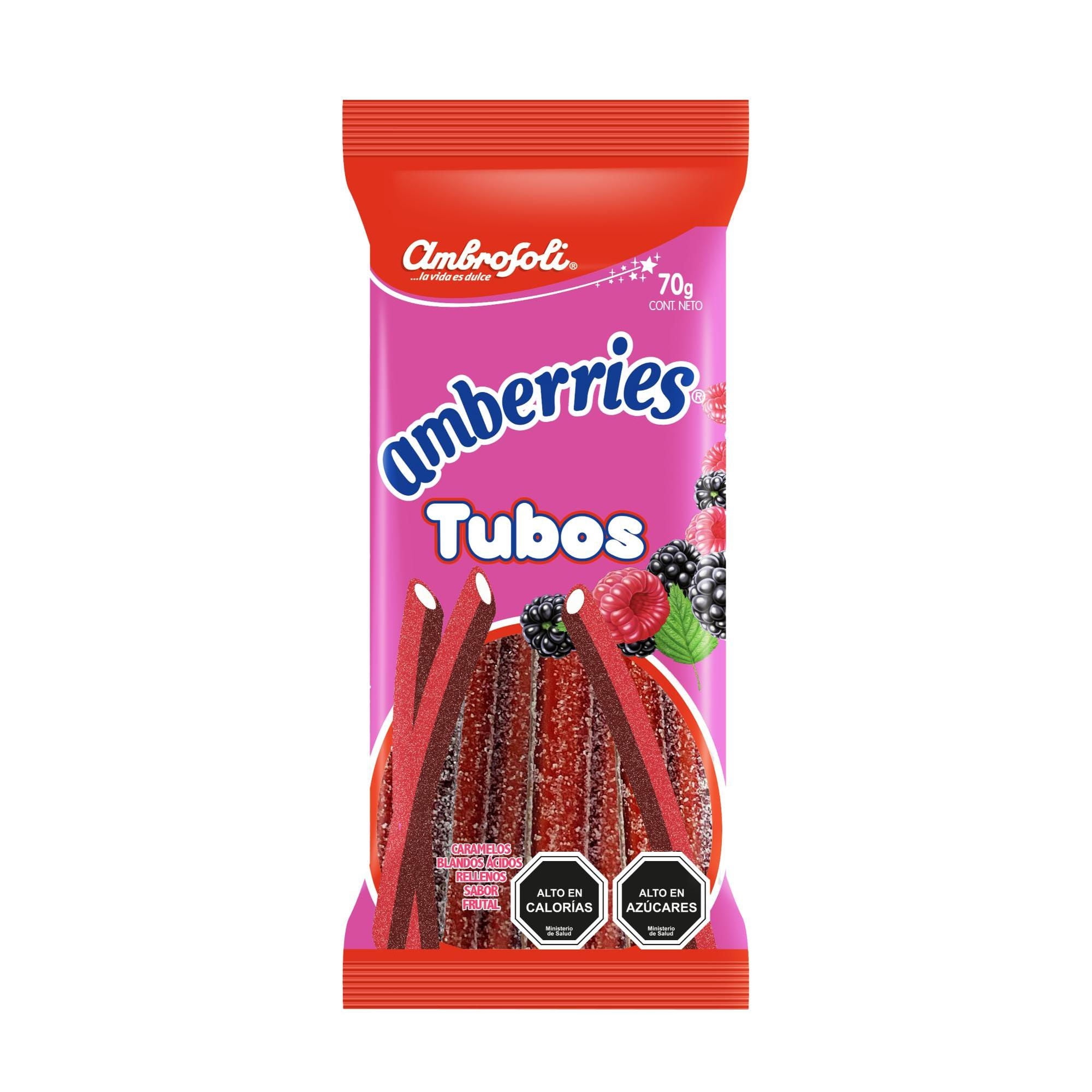 Catamelos Tubos Amberries 70 g Ambrosoli