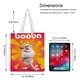 thumbnail image 5 of Booba Bolso de tela con estampado de lienzo para mujer, bolsa de compras reutilizable y estética, con cremallera interior, regalo para mujer, 35 × 40 cm., 5 of 6