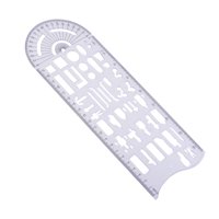 Bothyi - Regla Geométrica Plantilla De Dibujo Escuela Oficina Herramienta De Medición Regla De Dibujo