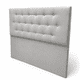 thumbnail image 2 of Respaldo de cama Botoné King felpa gris claro, 2 of 2