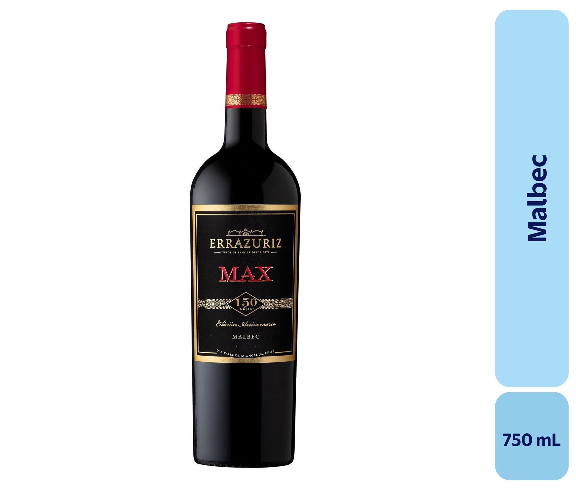 Vino Malbec Botella 750 mL Errazuriz