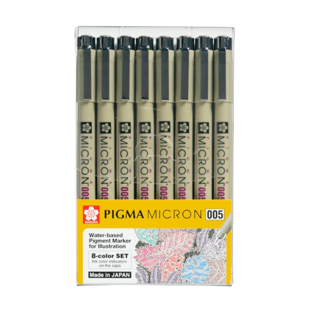 Tiralíneas Sakura Pigma Micron 0.05 Set 8 Colores