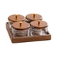 thumbnail image 3 of Juego De Bandejas Divididas Para Frutos Secos Con Tapas De Madera Para Mesa De Inauguración De La Casa En La Oficina, 4 Compartimentos, 3 of 5