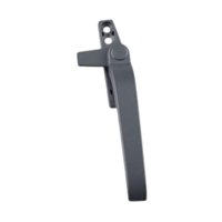 Magideal - Manija De Bloqueo De Ventana Abatible Con Tapas, Piezas De Reparación, Reemplazo Resistente, Aleación De Aluminio De Alto Rendimiento, Fácil Instalaci Gris Derecha