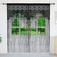 thumbnail image 3 of Cortina YaoYue con cordón de macramé, 90 x 200 cm, color negro, 2 unidades, 3 of 6