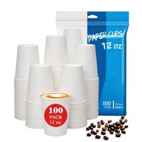 Tazas De Café De Papel Desechables Moumoulife 350 Ml, Paquete De 100