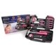 thumbnail image 2 of Juego de herramientas Apollo Tools Original de 39 piezas en caja de herramientas rosa, 2 of 9