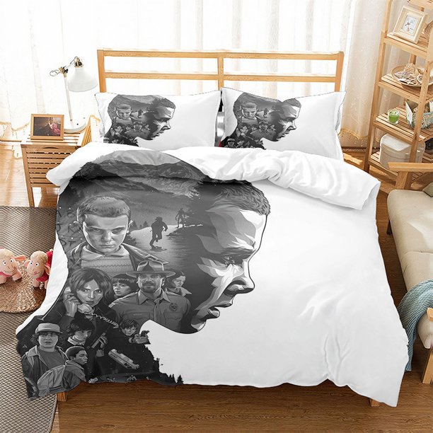Stranger Things frosted bedding 3-piece sheet and duvet set