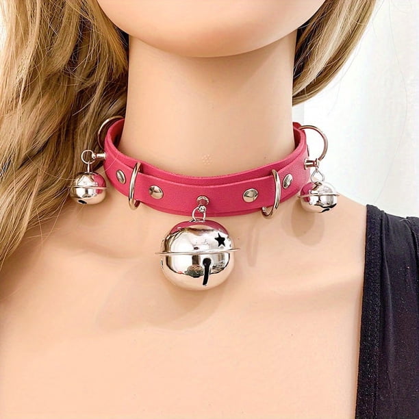 Excite Your Sex Life with BDSM Bondage Collar & Leash Set - PU Leather Fetish Harness & Choker Necklace for Adults