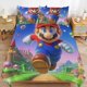 thumbnail image 1 of Super Mario 3-Piece Comforter Set for Bedroom Super Mario Bedding Set for Kids Adults Soft Microfiber Duvet Cover Set with Zipper Closure, 1 of 5