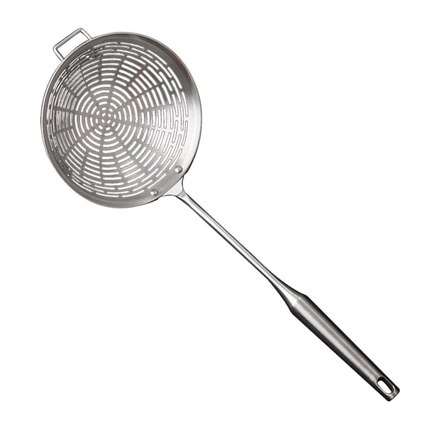 Colador de araña, colador de pasta, colador de malla, colador de alimentos, colador de pasta, cuchara, espagueti, escurridor para freír patatas fritas Diámetro 18cm