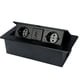 thumbnail image 3 of Caja De Conexión De Toma De Mesa Empotrada Caja De Alimentación De CA Toma De Corriente Eléctrica Negra, 3 of 5