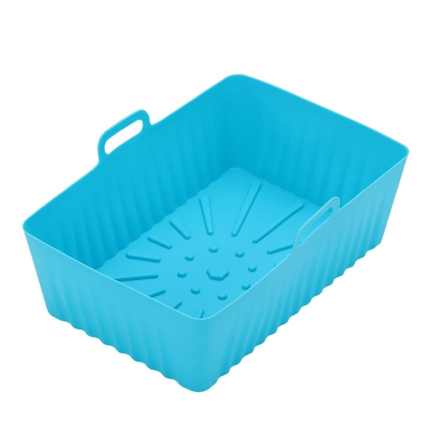 Bandeja rectangular de silicona para freidora de aire, almohadilla grande de silicona para freidora de aire, freidora de aire de silicona