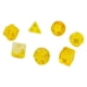 thumbnail image 1 of 7x Dados Poliédricos D20 D12 D10 D8 D6 D4 Juego De Dados De Entretenimiento De Ocio Amarillo, 1 of 5