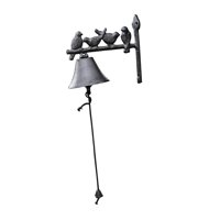 Magideal - Timbre De Hierro Fundido Para Cena Al Aire Libre, Decoración De Pájaros, Metal Rústico Vintage Antiguo Para Jardín, Hogar, Porche, Decoración De Granj