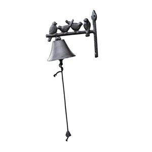 Magideal - Timbre De Hierro Fundido Para Cena Al Aire Libre, Decoración De Pájaros, Metal Rústico Vintage Antiguo Para Jardín, Hogar, Porche, Decoración De Granj