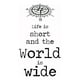 thumbnail image 1 of Decomural Life Is Short Inspirational WS-43907, 1 of 2