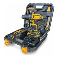 Erux - Taladro Inalámbrico 20V De 47 Piezas Hoteche Amarillo