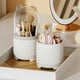 thumbnail image 2 of 1pc 360° Rotating Makeup Storage Box, Detachable Storage Box, Transparent Dust-proof Pen Holder, Eyeshadow Brush Holder, Lipstick Storage Box, Desktop Organizer, 2 of 3