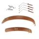 thumbnail image 4 of Guardabarros Plegable Para Bicicleta, Reparación De Guardabarros Delantero Y Trasero Para Ciclismo Al Aire Libre, 20 Pulgadas, Marrón, 4 of 5