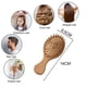 thumbnail image 2 of Peine de madera con cerdas de madera, cepillo para desenredar y peinar el cabello de las mujeres., 2 of 5