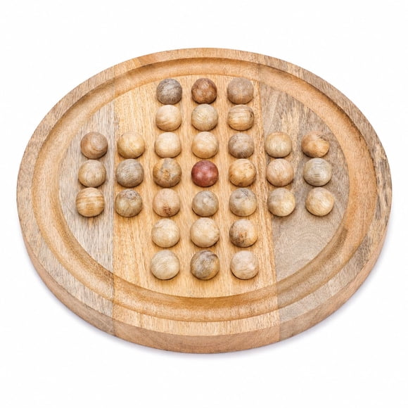 Juego de Solitario de Madera Artesanal Ajuny 27 cm