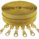 thumbnail image 2 of Cinta de Cierre MebuZip #5 de Nylon Metálico Dorado en Rollo de 9 m con 25 Tiradores, 2 of 5