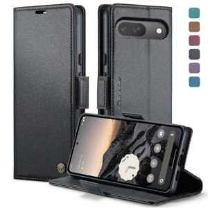 Caseme Tipo Cartera Google Pixel 9 Con Cierre Magnético, Rfid, Tarjetero, Soporte, Carga Inalámbrica