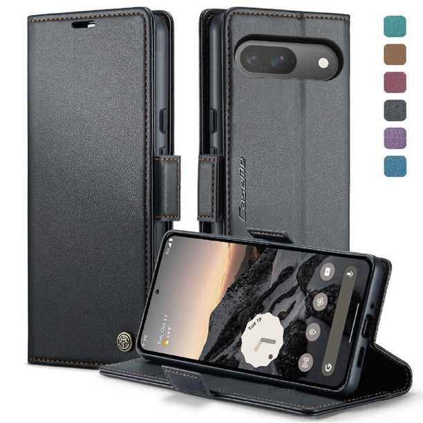 CaseMe tipo cartera Google Pixel 9 con cierre magnético, RFID, tarjetero, soporte, carga inalámbrica