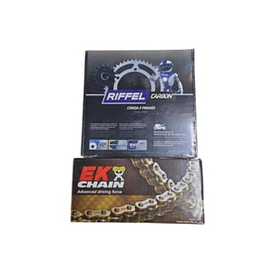 Genérico - Kit Transmisión Bmw F750Gs / F850Gs C/ Cadena Xwring Dorada