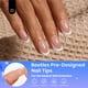 thumbnail image 2 of Press on Nails Beetles, punta francesa, corta, cuadrada, marrón, 224 unidades, 2 of 8