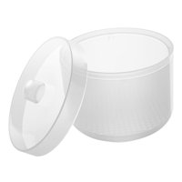 Ioensy - Caja De Limpieza De Herramientas De Arte De Uñas Tazón De Remojo Portátil Profesional Multiusos Blanco