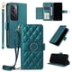 thumbnail image 1 of Funda tipo billetera FOXDOCK para OPPO Reno 12 Pro 5G – Tapa abatible con correa para mujer, 1 of 5